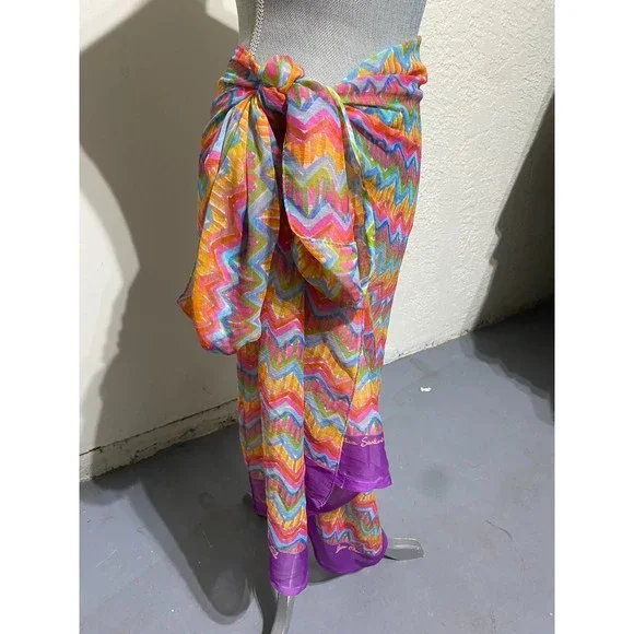 Antica Sartoria Colorful Scarf/Sarong/Shawl - Picture 6 of 12